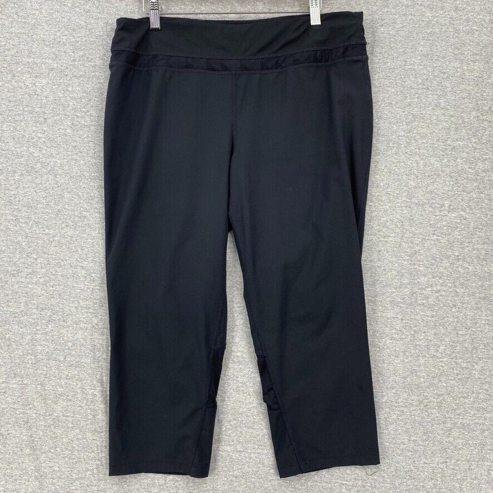Tangerine Leggings Womens Extra Large Black Cropped Back Zipper Activewear